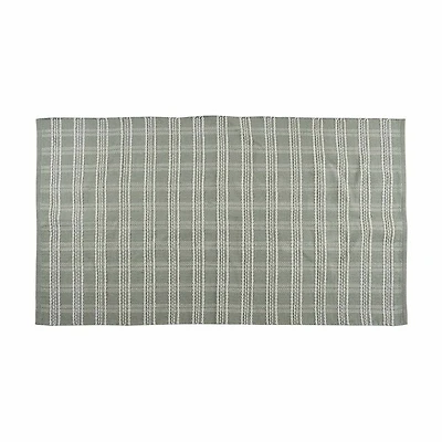Woven Scatter Rug with Plaid Pattern, 3 ft x 5 ft, Assorted