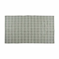 Woven Scatter Rug with Plaid Pattern, 3 ft x 5 ft, Assorted
