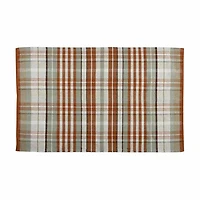 Woven Scatter Rug with Plaid Pattern, 3 ft x 5 ft, Assorted