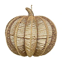 Paper Rope Pumpkin Hanging Wall Decor, 16 in