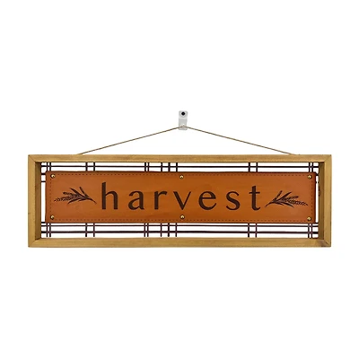 'Harvest' Wooded Wall Sign, 24 in