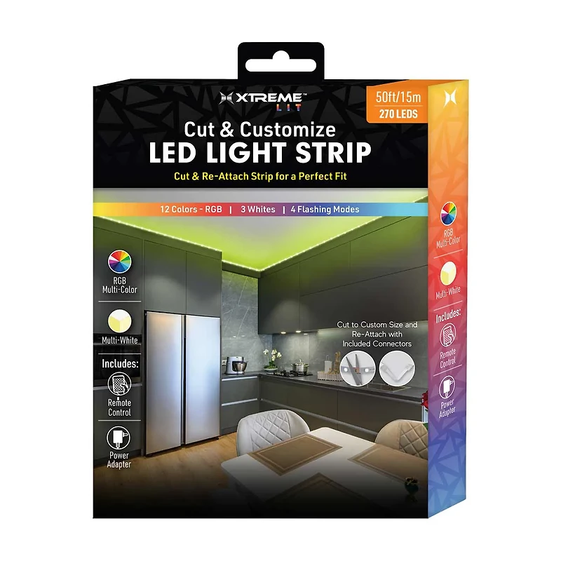 Xtreme Lit Cut & Customize LED Light Strip, 50 ft