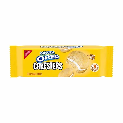 OREO Golden Cakesters Soft Snack Cakes, 3.03 oz Snack Pack
