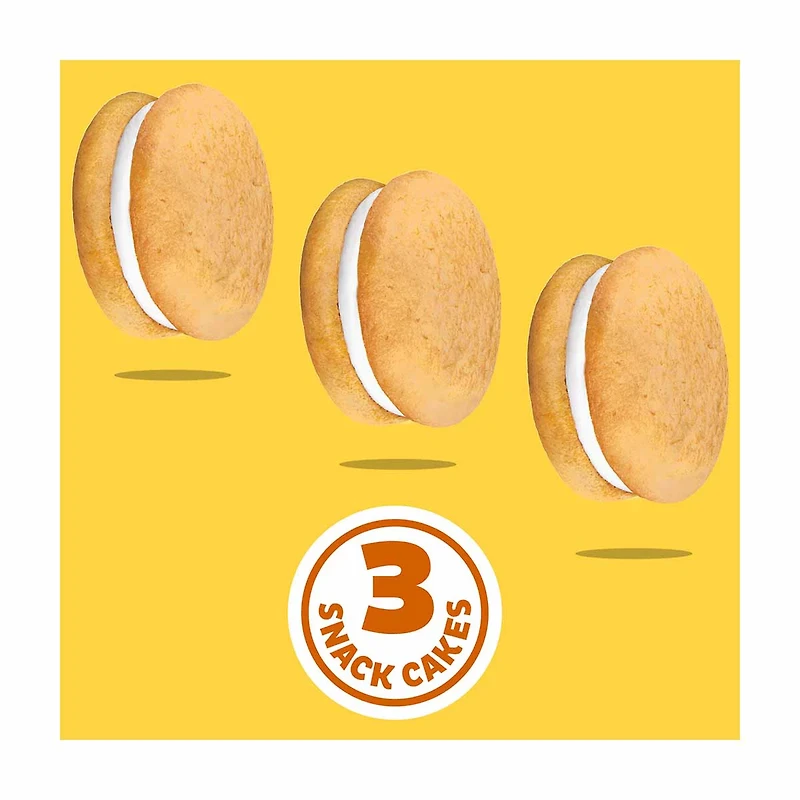 OREO Golden Cakesters Soft Snack Cakes, 3.03 oz Snack Pack