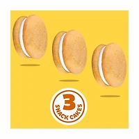 OREO Golden Cakesters Soft Snack Cakes, 3.03 oz Snack Pack