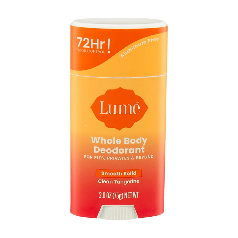 LUME Whole Body Deodorant, Clean Tangerine, 2.6 oz