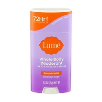 LUME Whole Body Deodorant, Lavender Sage, 2.6 oz
