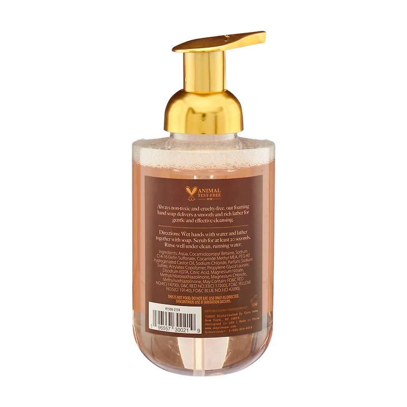 Rounded Bottom Foaming Hand Soap, 500 ml, Leather & Leaves