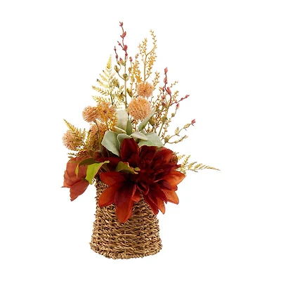 Seagrass Floral Decor, 15 in
