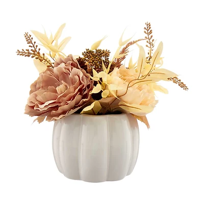 Neutral Floral Arrangement, 12 in