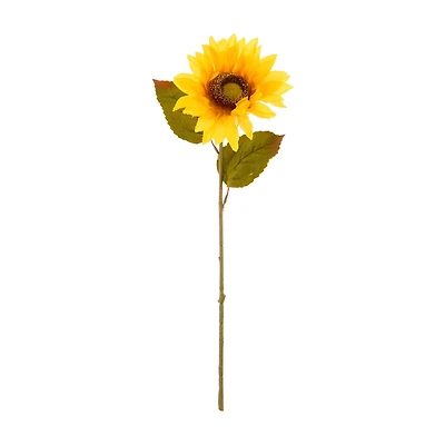 Yellow Sunflower Stem, 20 in