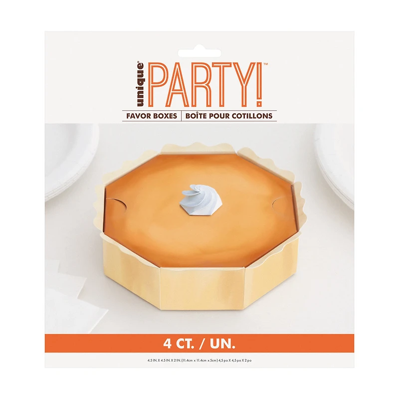 Pie-Shaped Favor Boxes, 4 ct