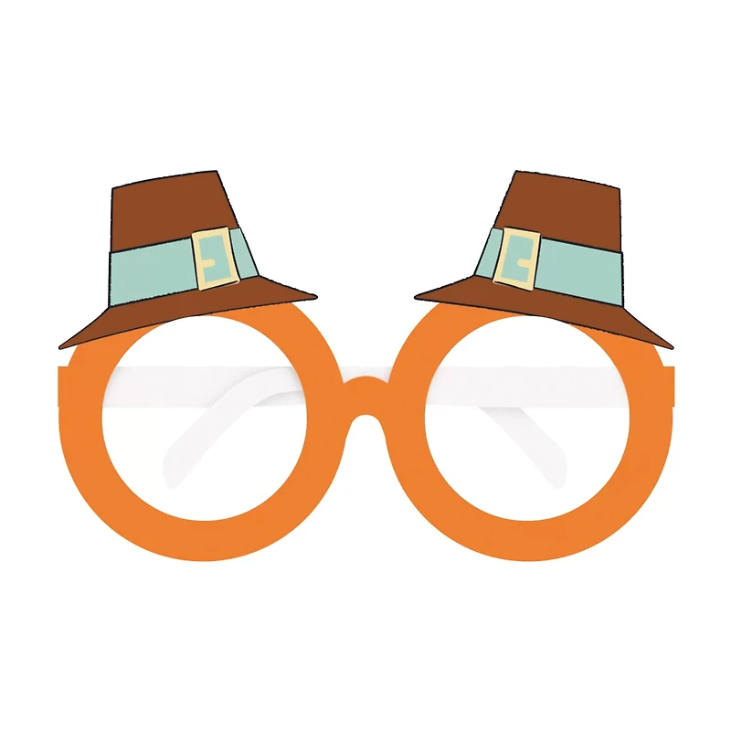 Unique Party! Playful Turkey Paper Novelty Glasses, 6 ct