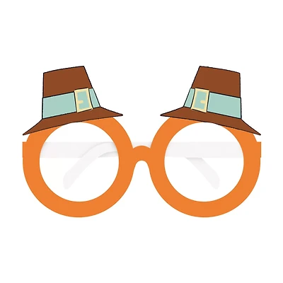 Unique Party! Playful Turkey Paper Novelty Glasses, 6 ct