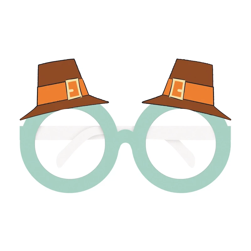 Unique Party! Playful Turkey Paper Novelty Glasses, 6 ct