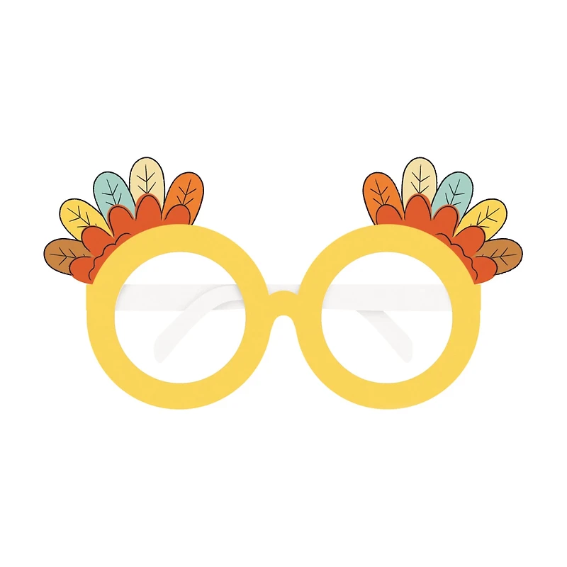 Unique Party! Playful Turkey Paper Novelty Glasses, 6 ct