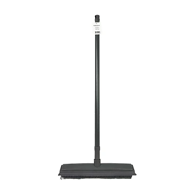 Long Handle Rubber Bristle Sweeper Broom