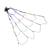 Halloween LED Spider Web Lights, 24 in, Assorted