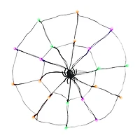 Halloween LED Spider Web Lights, 24 in, Assorted