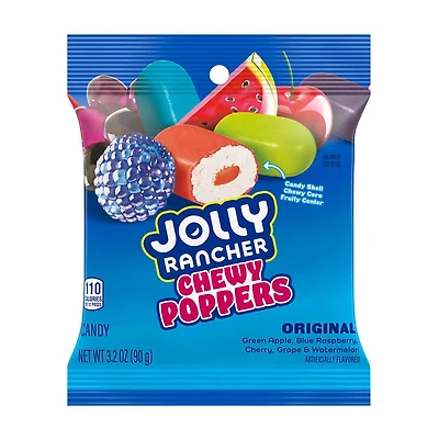 JOLLY RANCHER Chewy Poppers Original Fruit Flavored Candy Bag, 3.2 oz