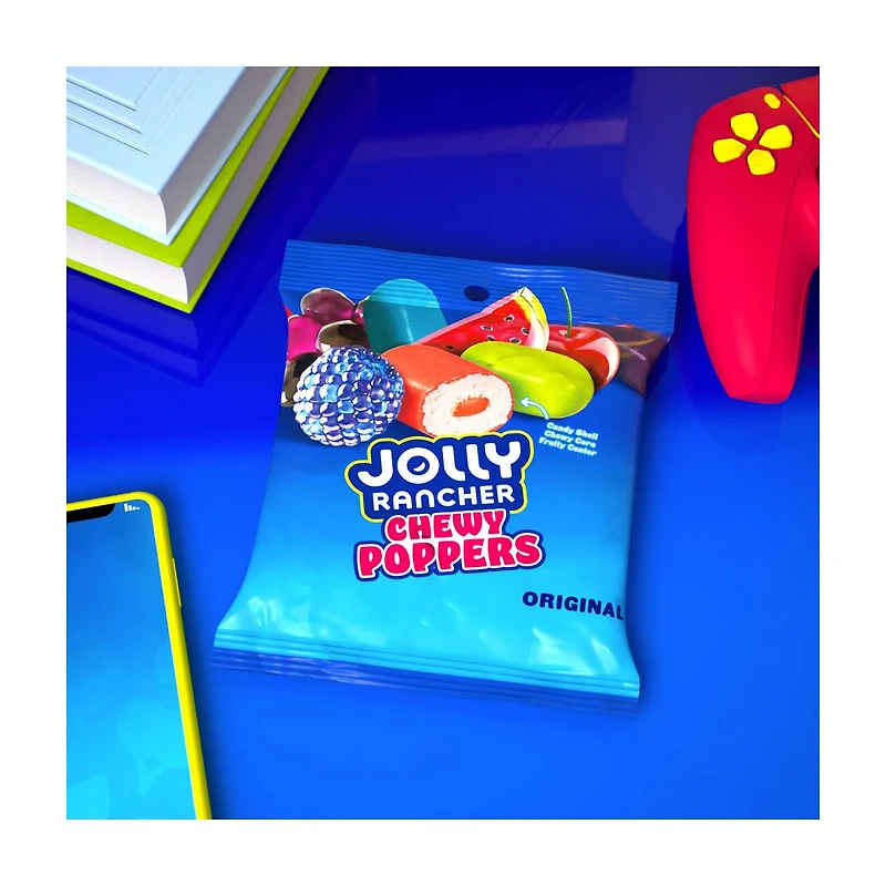 JOLLY RANCHER Chewy Poppers Original Fruit Flavored Candy Bag, 3.2 oz