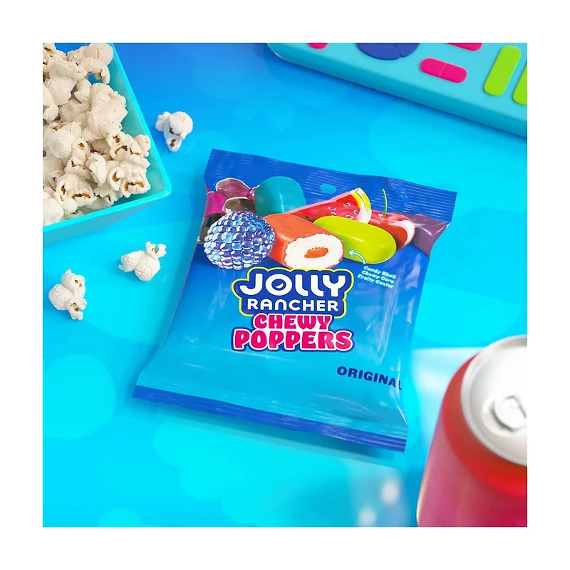 JOLLY RANCHER Chewy Poppers Original Fruit Flavored Candy Bag, 3.2 oz