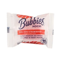 Bubbies Mochi Strawberry Ice Cream, 1.25 oz