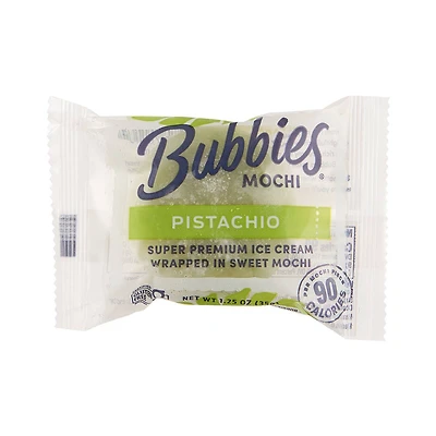 Bubbies Mochi Pistachio Ice Cream, 1.25 oz