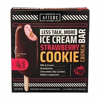 AFTERS Strawberry Cookie Crunch Ice Cream Bar, 4 ct