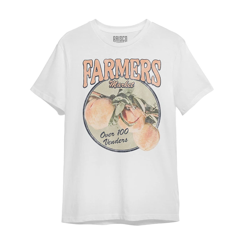 Farmers Market Peaches Short Sleeve Tee, 2XL