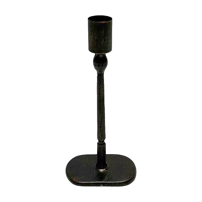 8inch Metal Black Taper Candle Holder