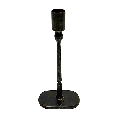 8inch Metal Black Taper Candle Holder