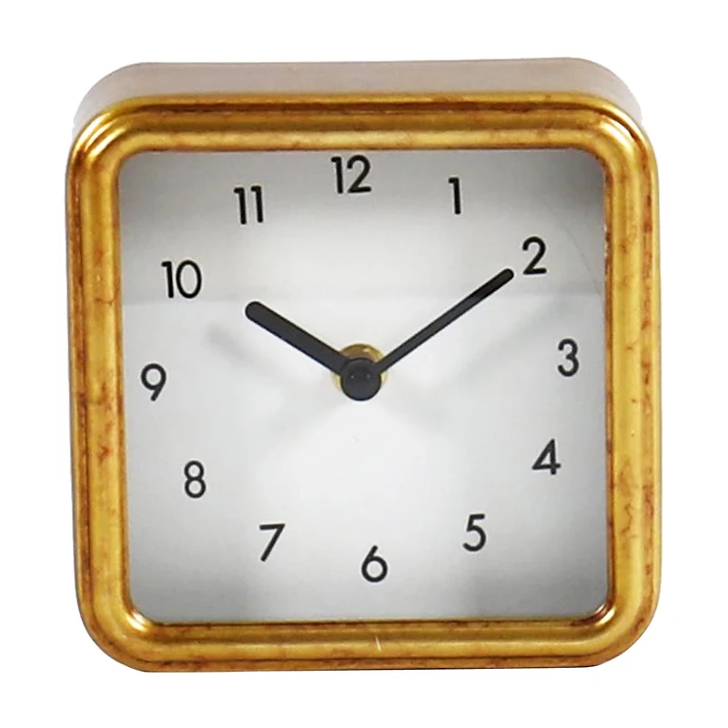 5 inch gold clock