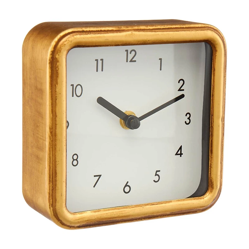 5 inch gold clock