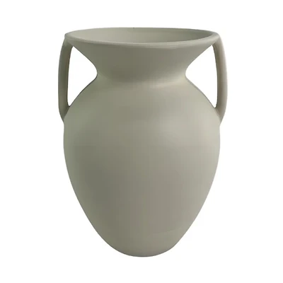 8 Inch Cream Vase Matte Off White