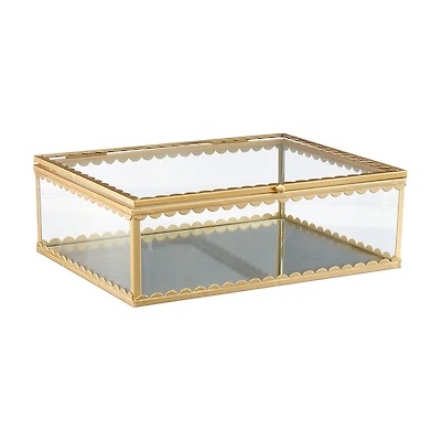 Large Gold Glass Box