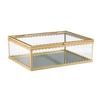 Large Gold Glass Box
