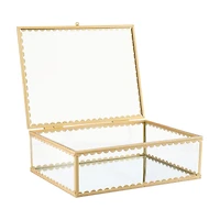 Large Gold Glass Box