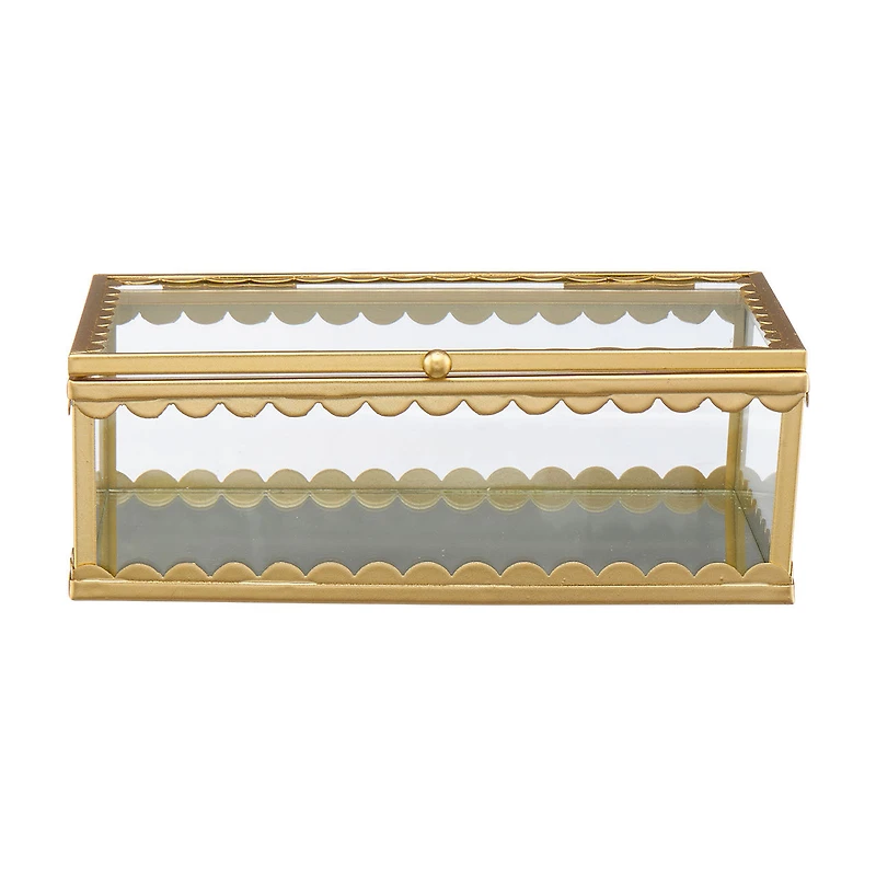 Small Gold Glass Box