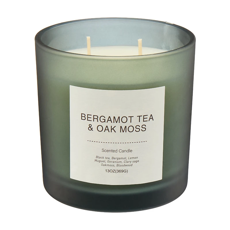 Bergamot Tea & Oak Moss Scented Candle, 13 oz