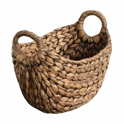Basket water hyacinth in brown color