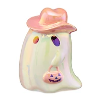 Halloween Iridescent Ceramic Ghost Decor
