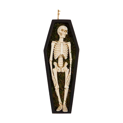 Halloween Resin Skeleton & Coffin Decoration