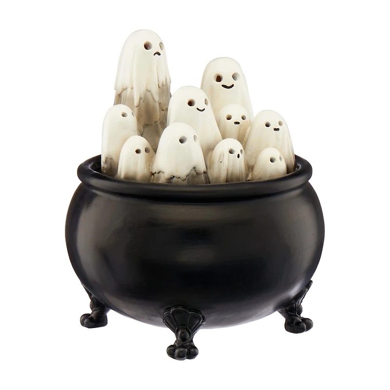 Halloween Ghost Cauldron Decoration