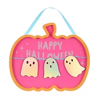 "Happy Halloween" Ghost Wall Sign