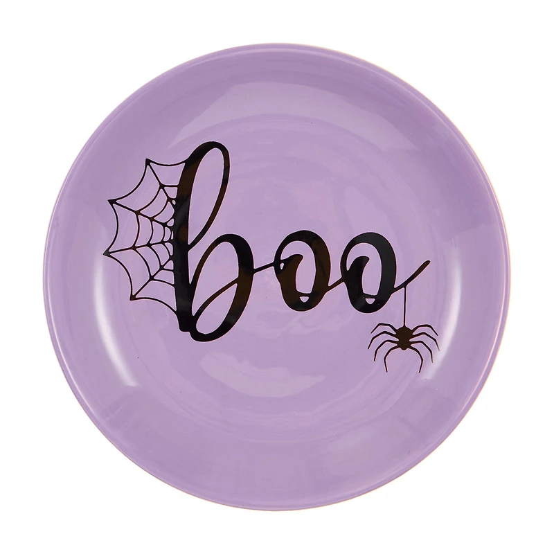 Halloween Ceramic "Boo" Ghost Cake Stand