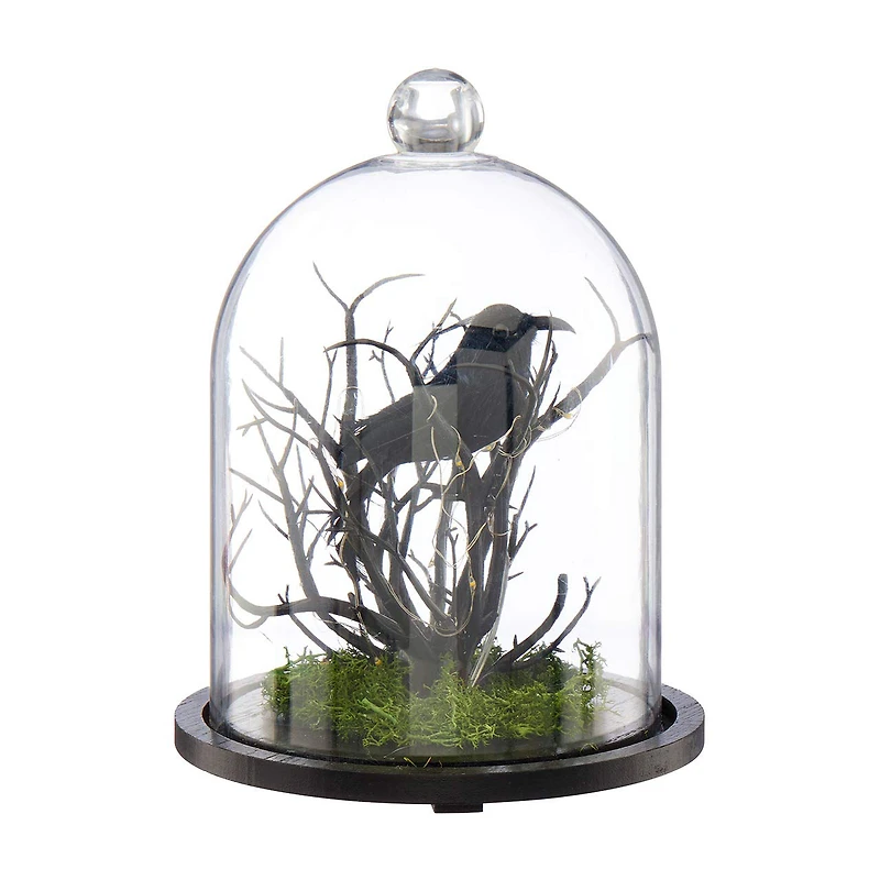 Halloween Light Up Raven Cloche