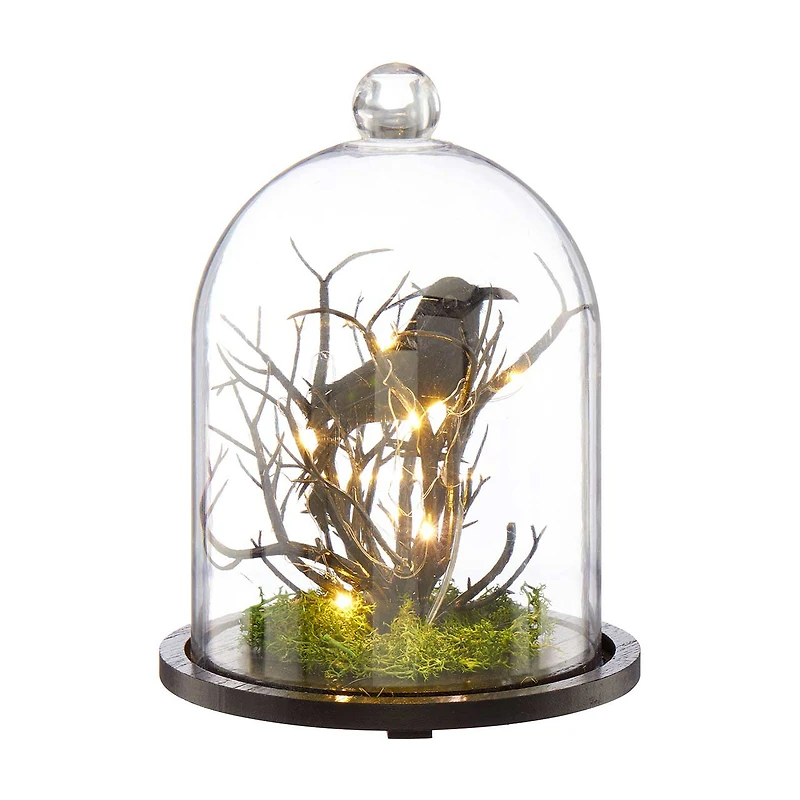 Halloween Light Up Raven Cloche