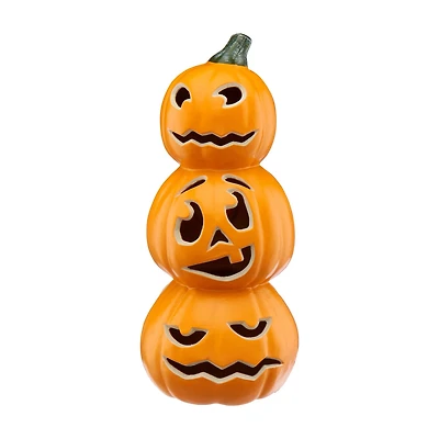 Halloween Pumpkin Stack Decor