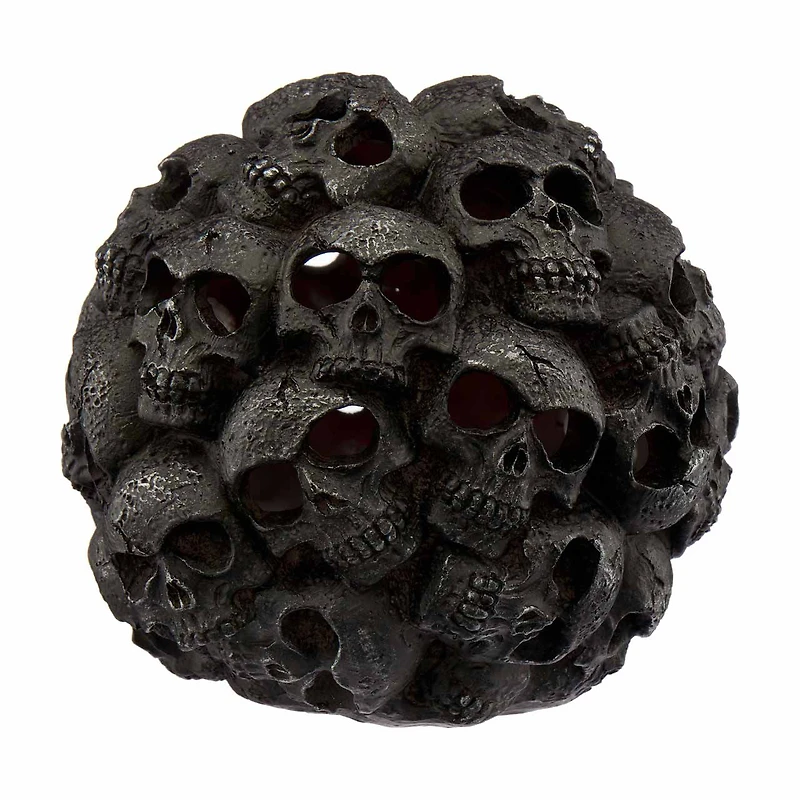 Halloween Skull Ball Decor, Black